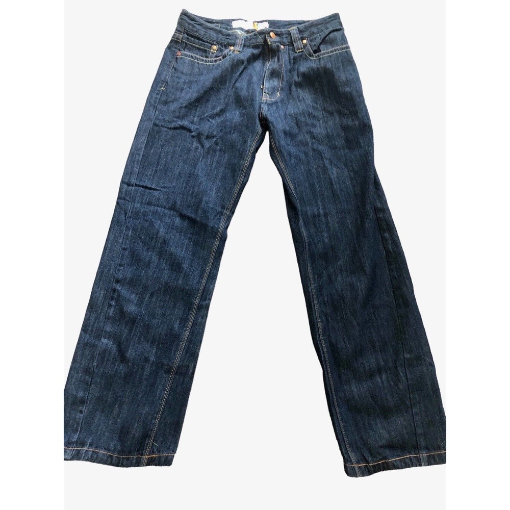 Vintage Indigo Red Lux Industrial‎ Denim Jeans Blue Men's 34 x 33